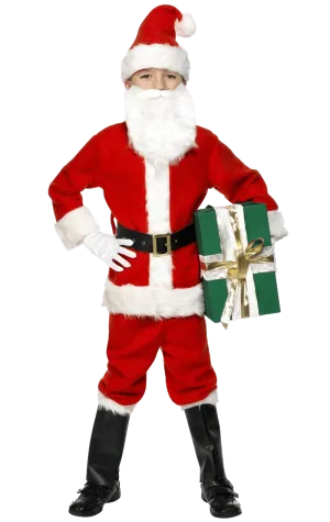 Boys Deluxe Santa Costume