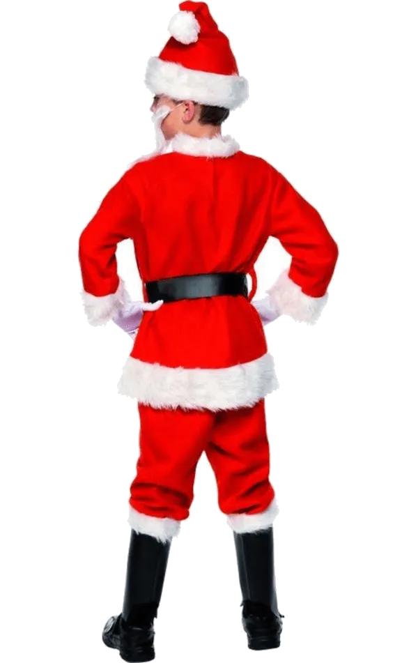 Boys Deluxe Santa Costume