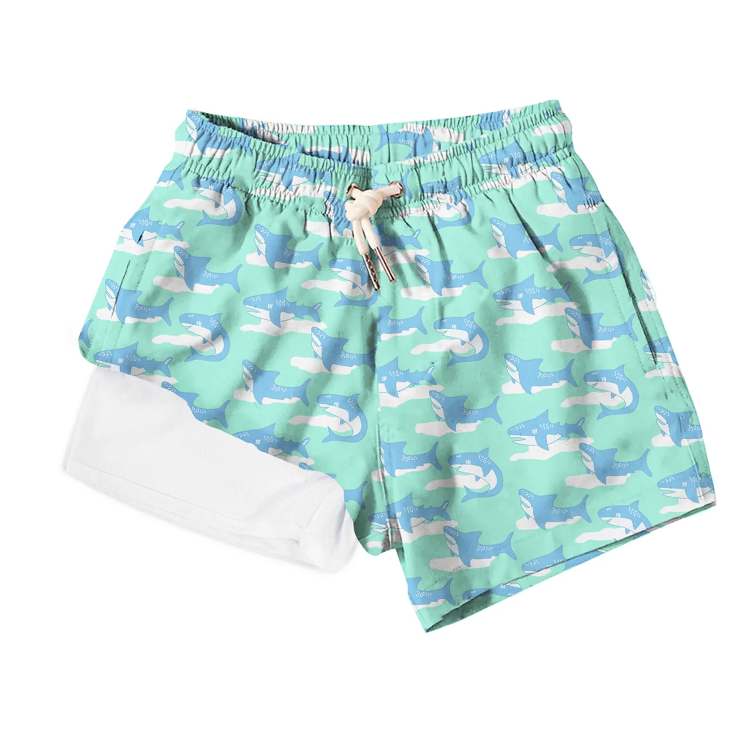 Boys Lined Bermies Swim Trunks