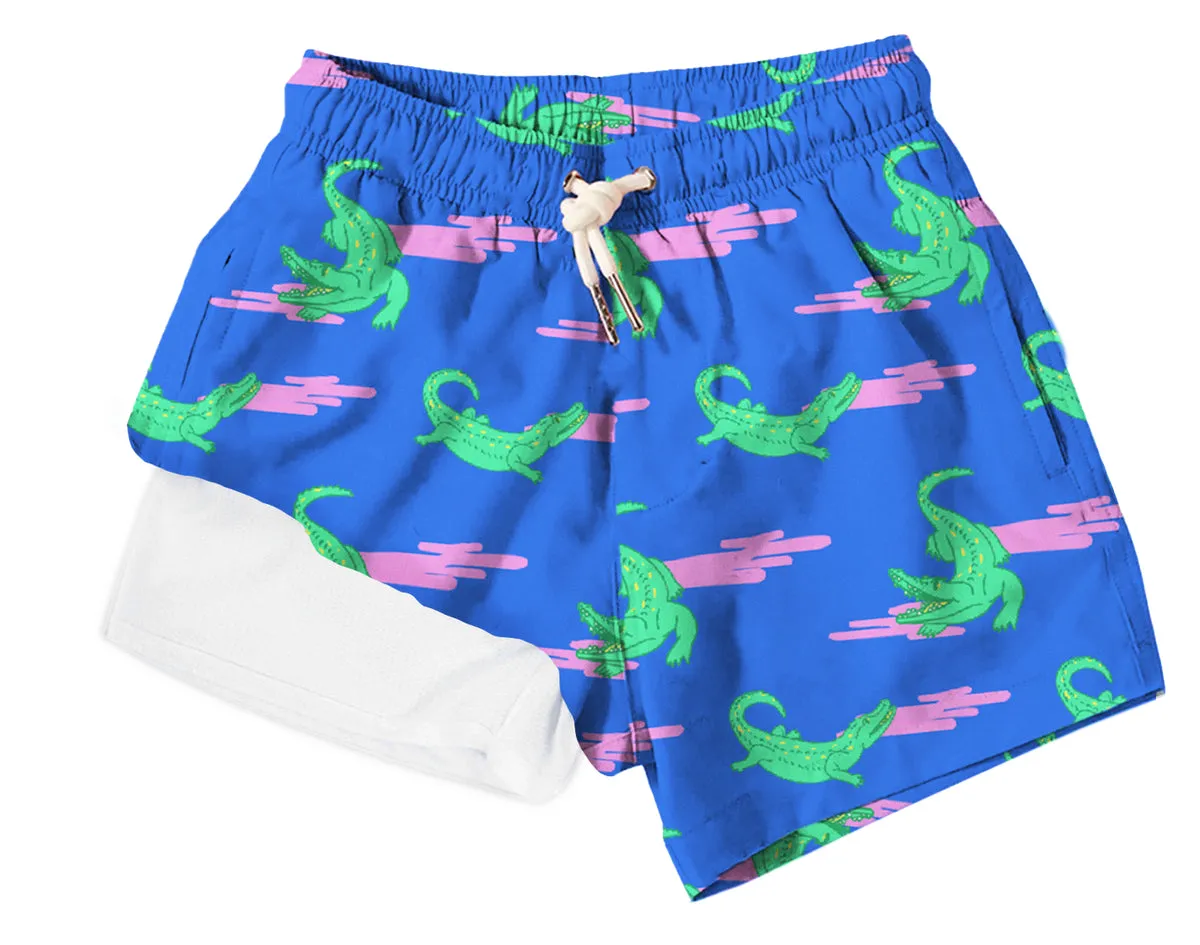 Boys Lined Bermies Swim Trunks