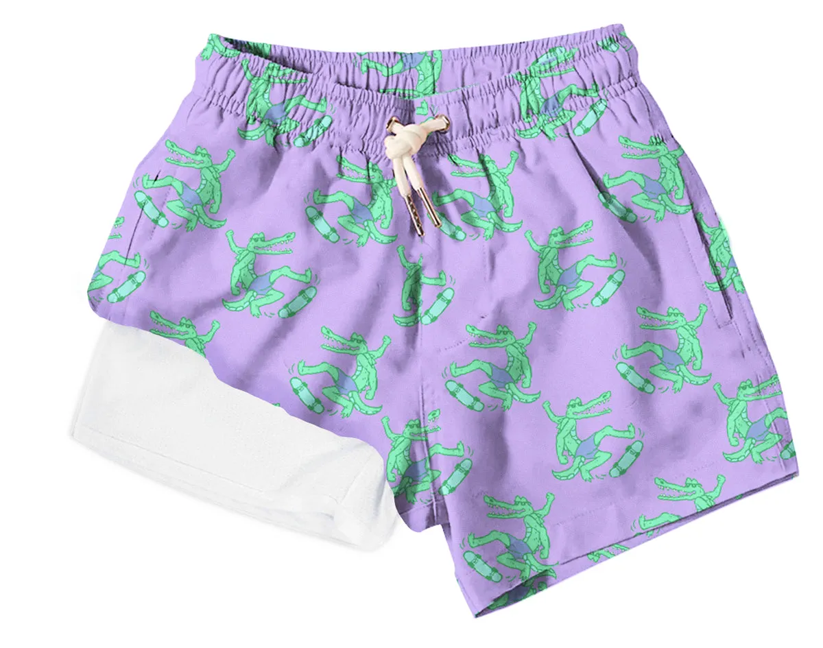 Boys Lined Bermies Swim Trunks