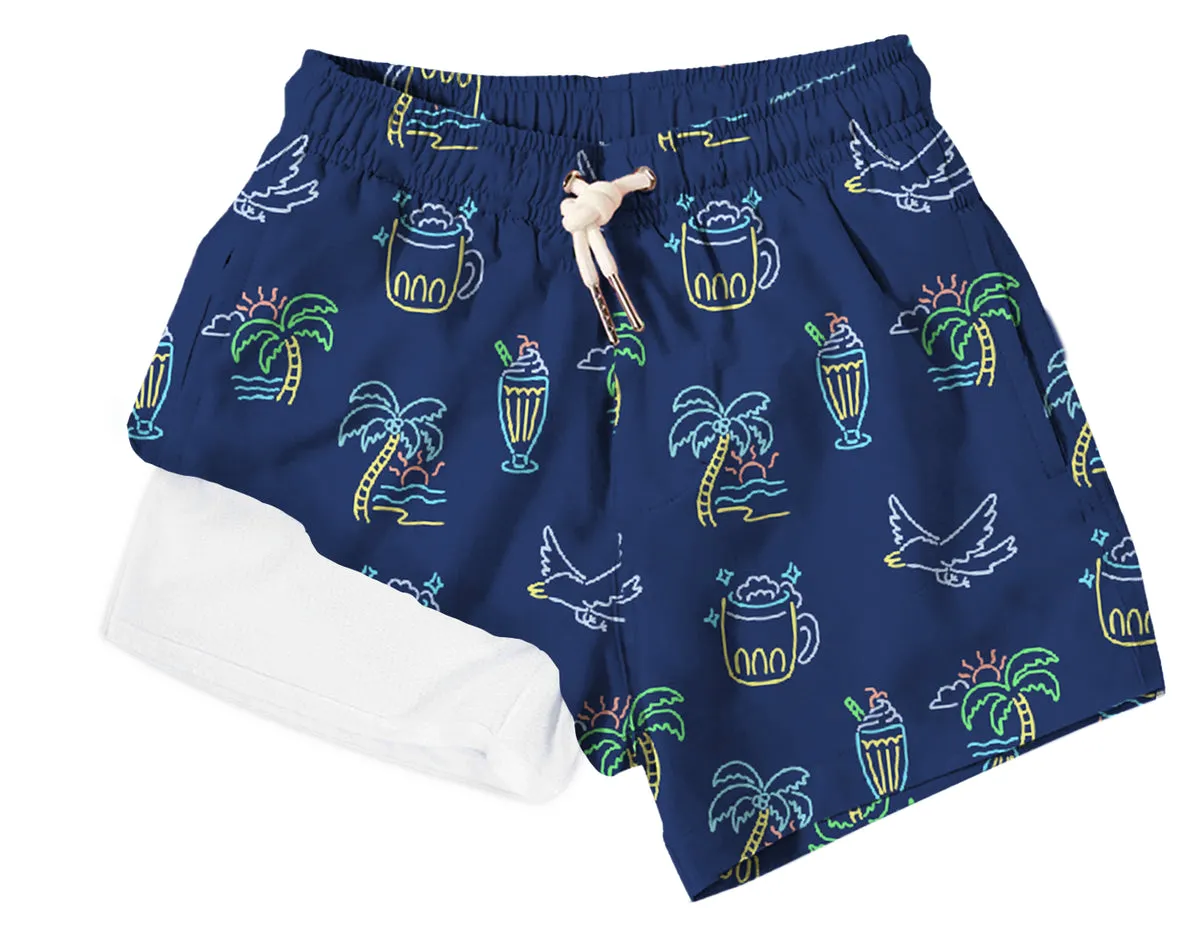 Boys Lined Bermies Swim Trunks
