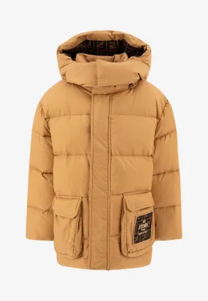 Boys Logo Patch Down Jacket
