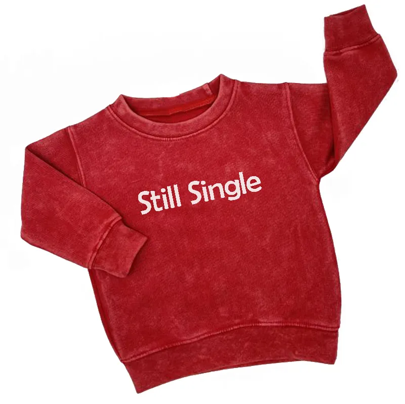 Boys Stonewashed Valentines Day Sweatshirt