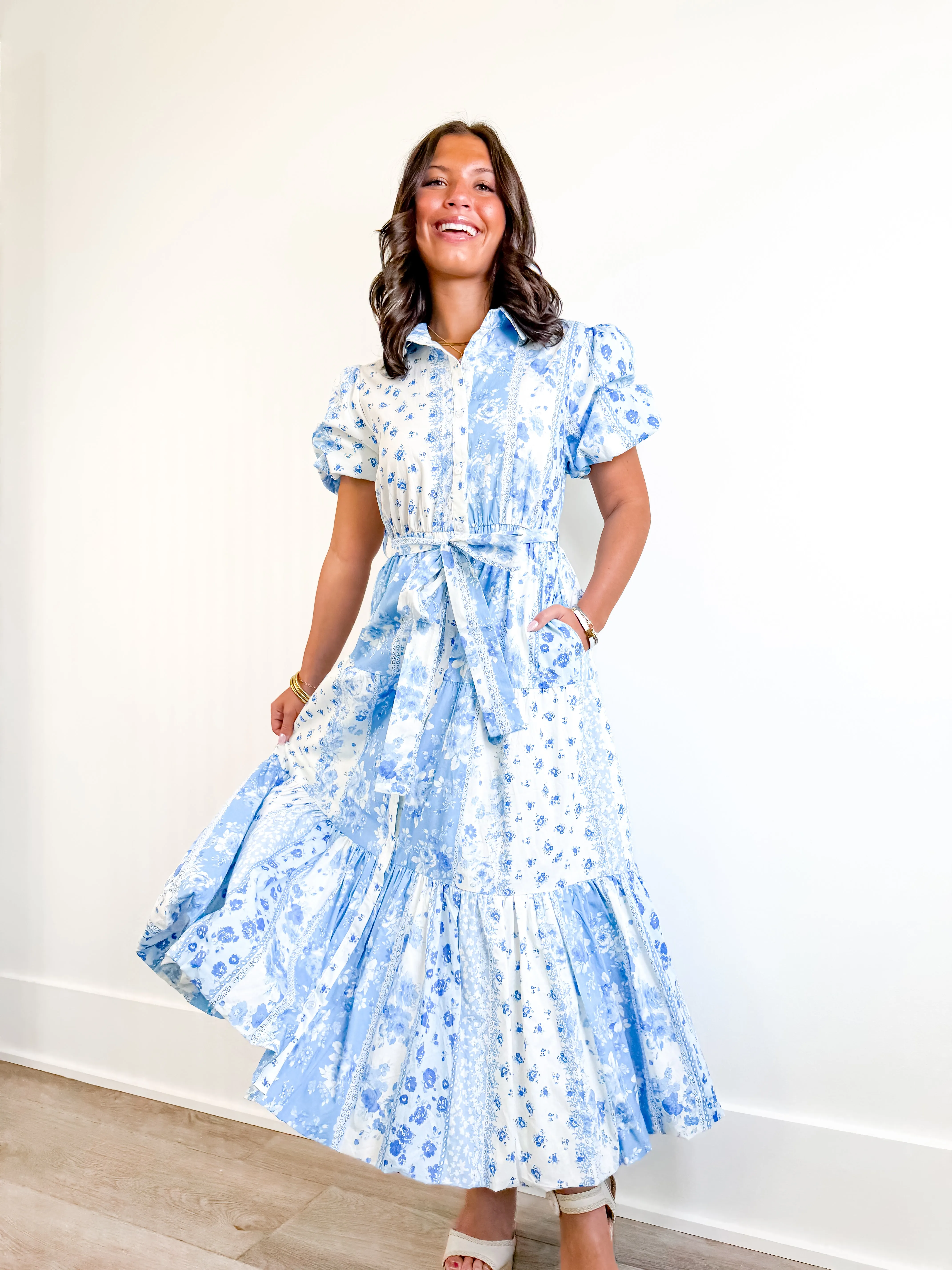 Breezy Blue Maxi Dress