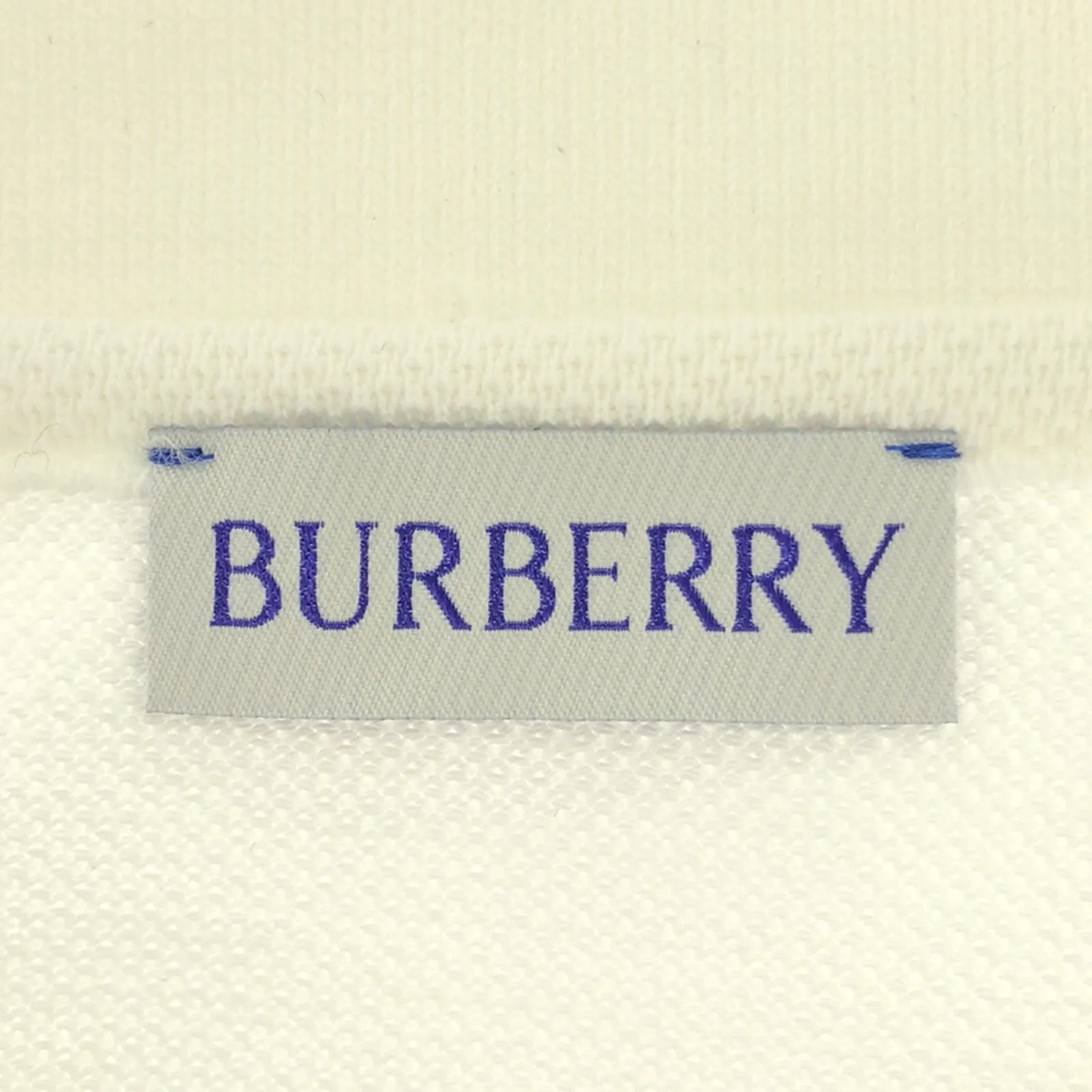 Burberry Cotton Polo Shirt XL White