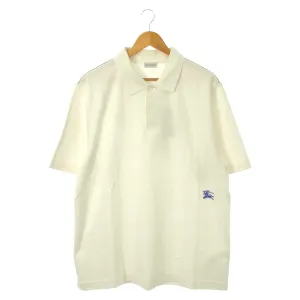 Burberry Cotton Polo Shirt XL White