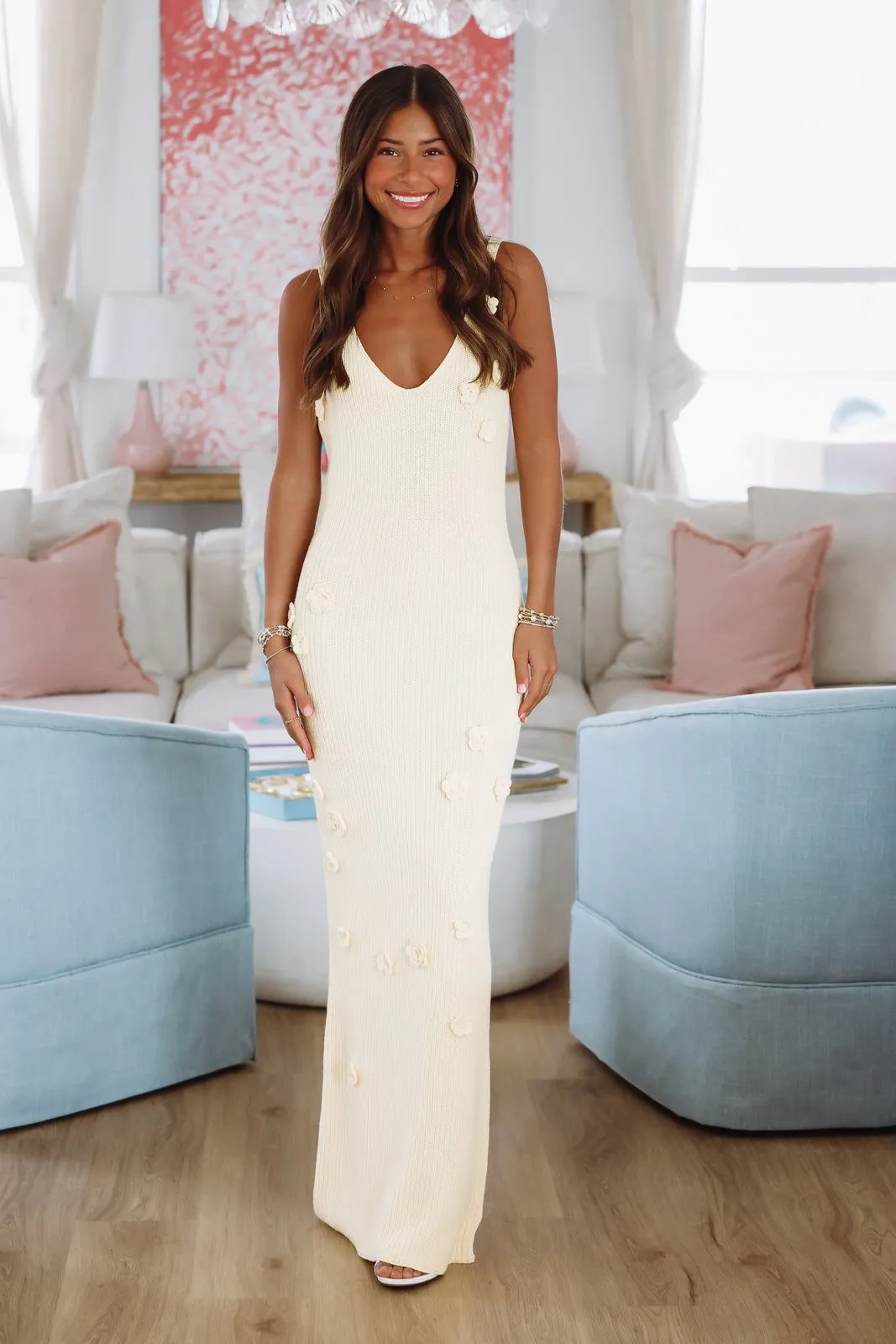 Burst Your Bubble Maxi Dress By Line and Dot  - Yellow
