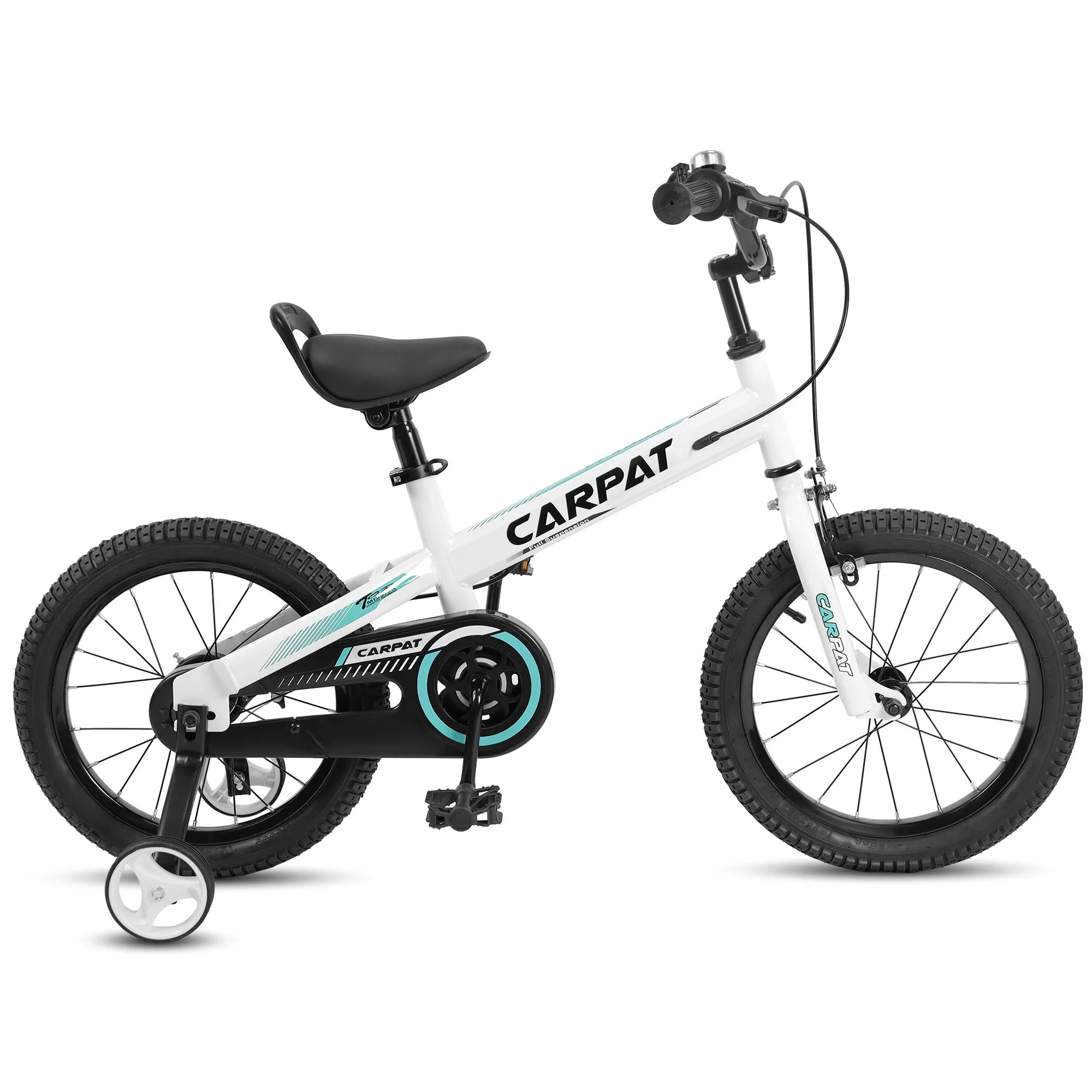 C14112A Ecarpat Kids' Bike 14 Inch Wheels, 1-Speed Boys Girls Child Bicycles For 3-5 Years, With Removable Training Wheels Baby Toys, Coaster U Brake