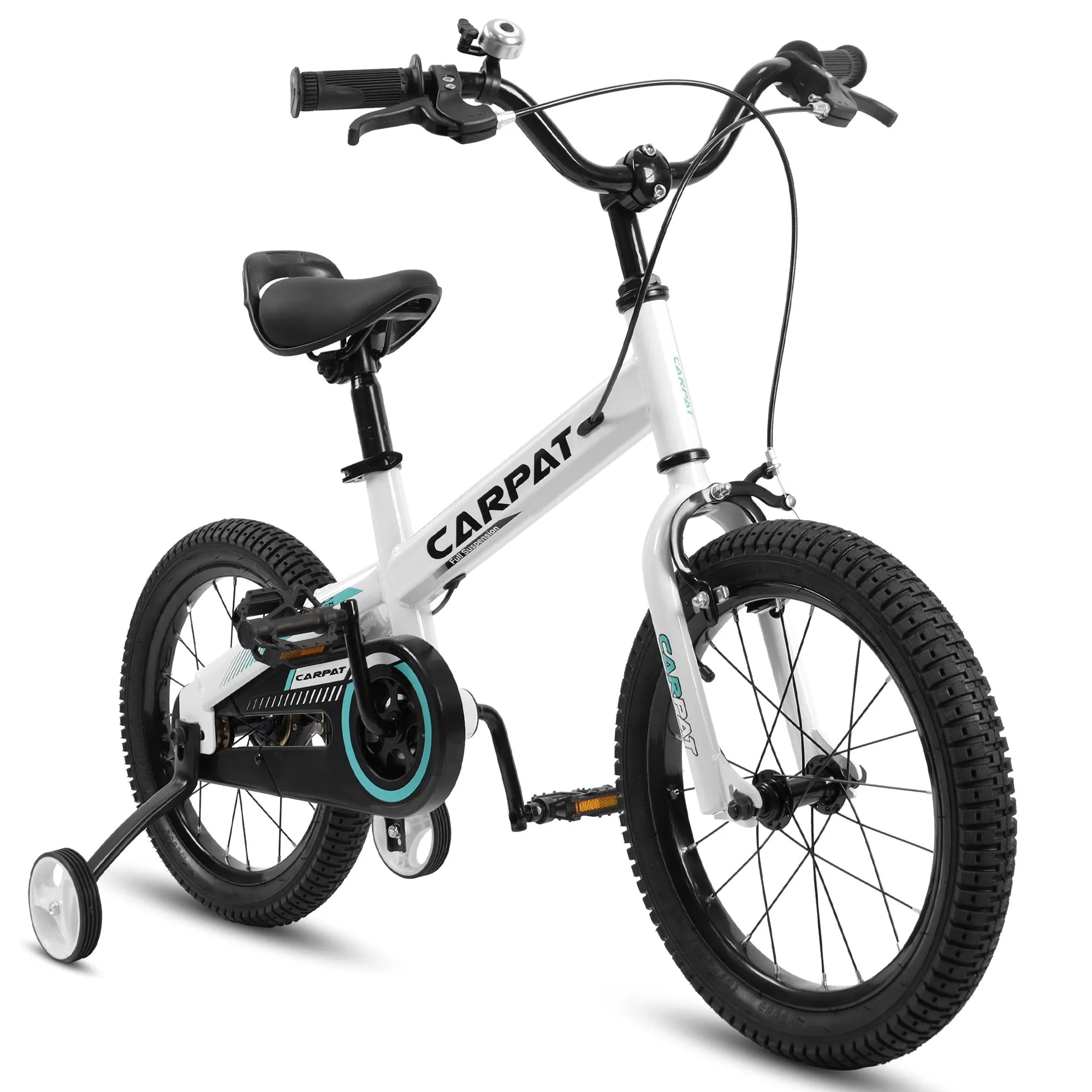 C14112A Ecarpat Kids' Bike 14 Inch Wheels, 1-Speed Boys Girls Child Bicycles For 3-5 Years, With Removable Training Wheels Baby Toys, Coaster U Brake