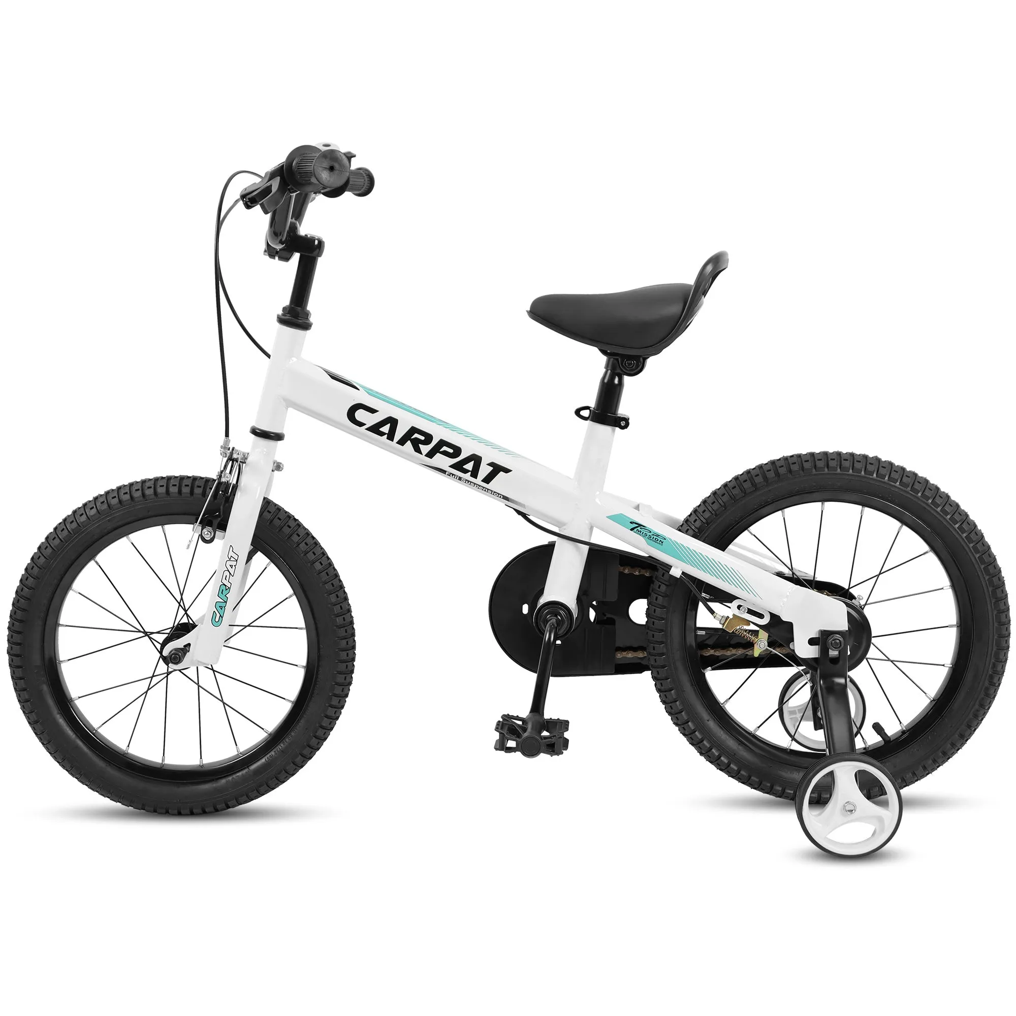 C14112A Ecarpat Kids' Bike 14 Inch Wheels, 1-Speed Boys Girls Child Bicycles For 3-5 Years, With Removable Training Wheels Baby Toys, Coaster U Brake
