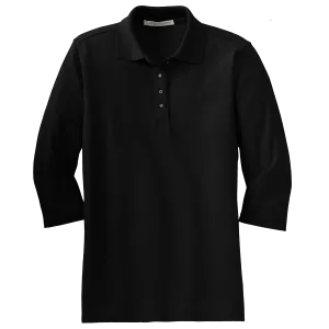 C1963 Ladies Silk Touch 3/4 Sleeve Polo