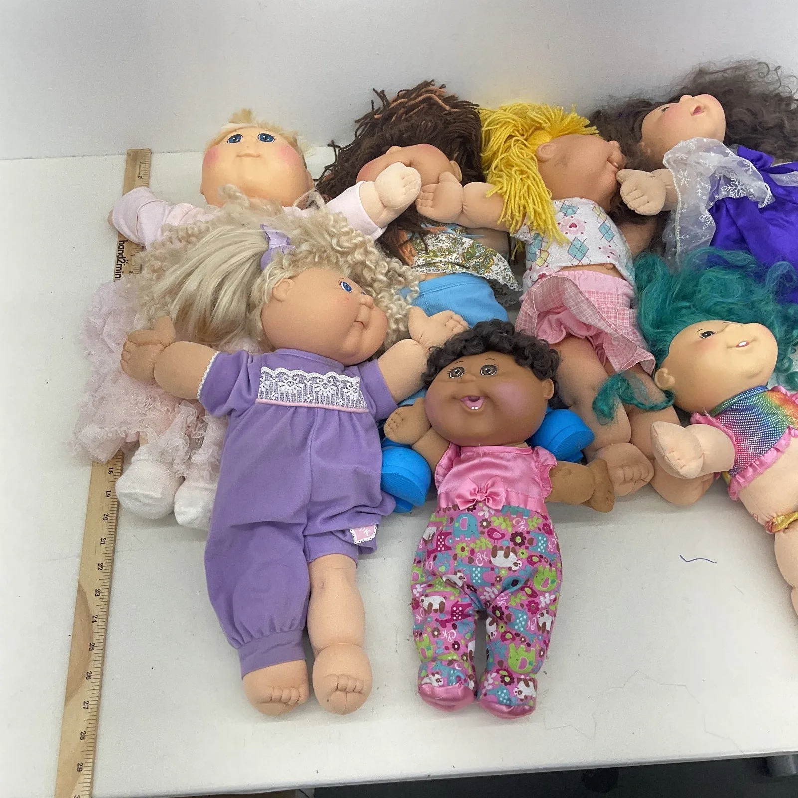Cabbage Patch Kids CPK Preowned 13 Baby Dolls LOT Boys Girls Blonde Brunette