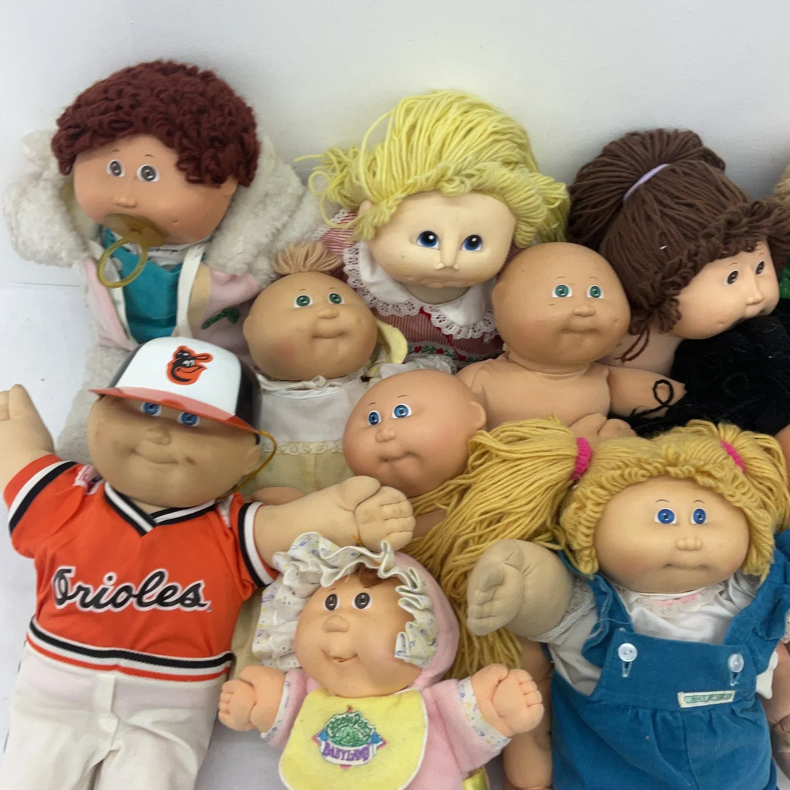 Cabbage Patch Kids CPK Preowned Baby Dolls LOT Boys Girls Blonde Brunette 12 lbs