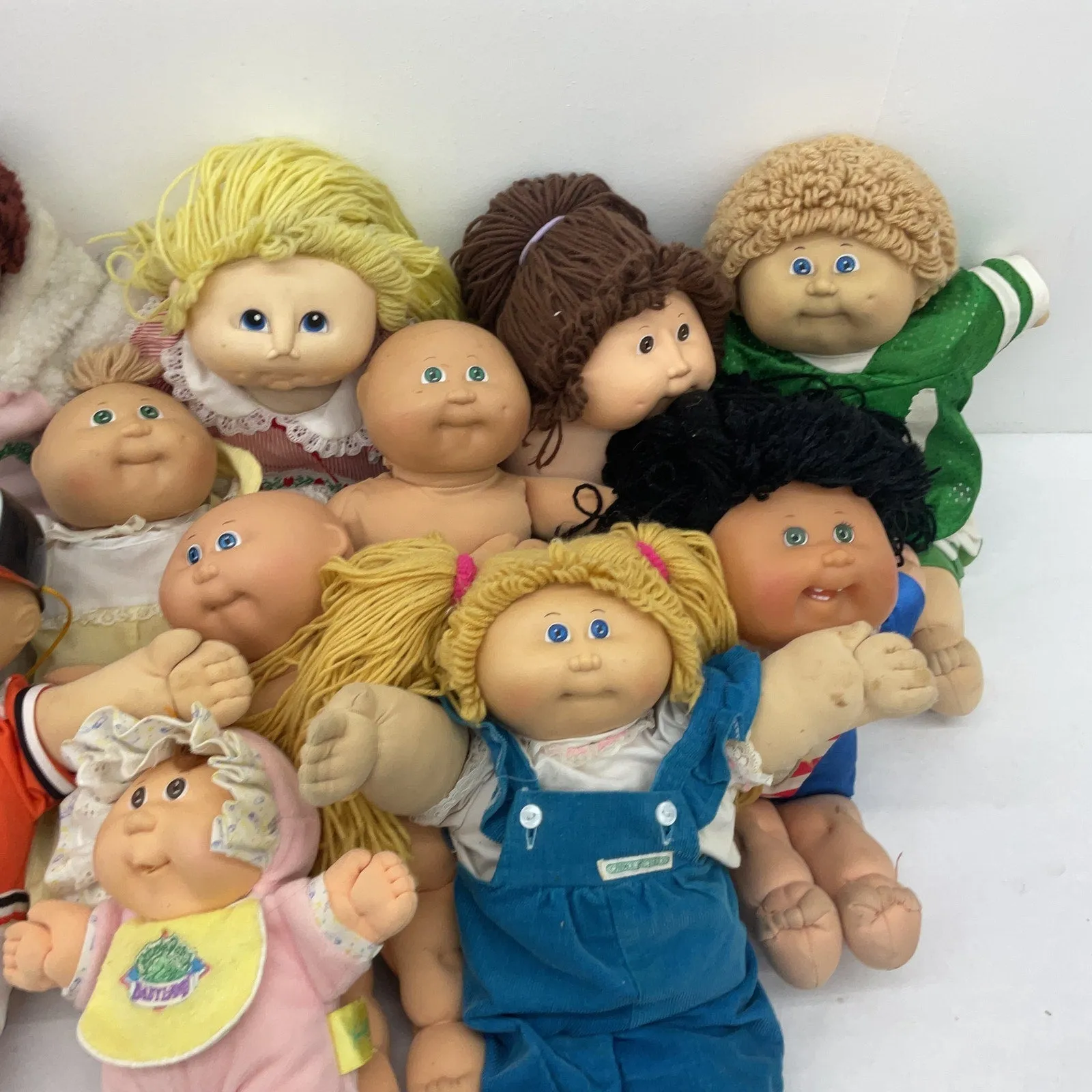 Cabbage Patch Kids CPK Preowned Baby Dolls LOT Boys Girls Blonde Brunette 12 lbs