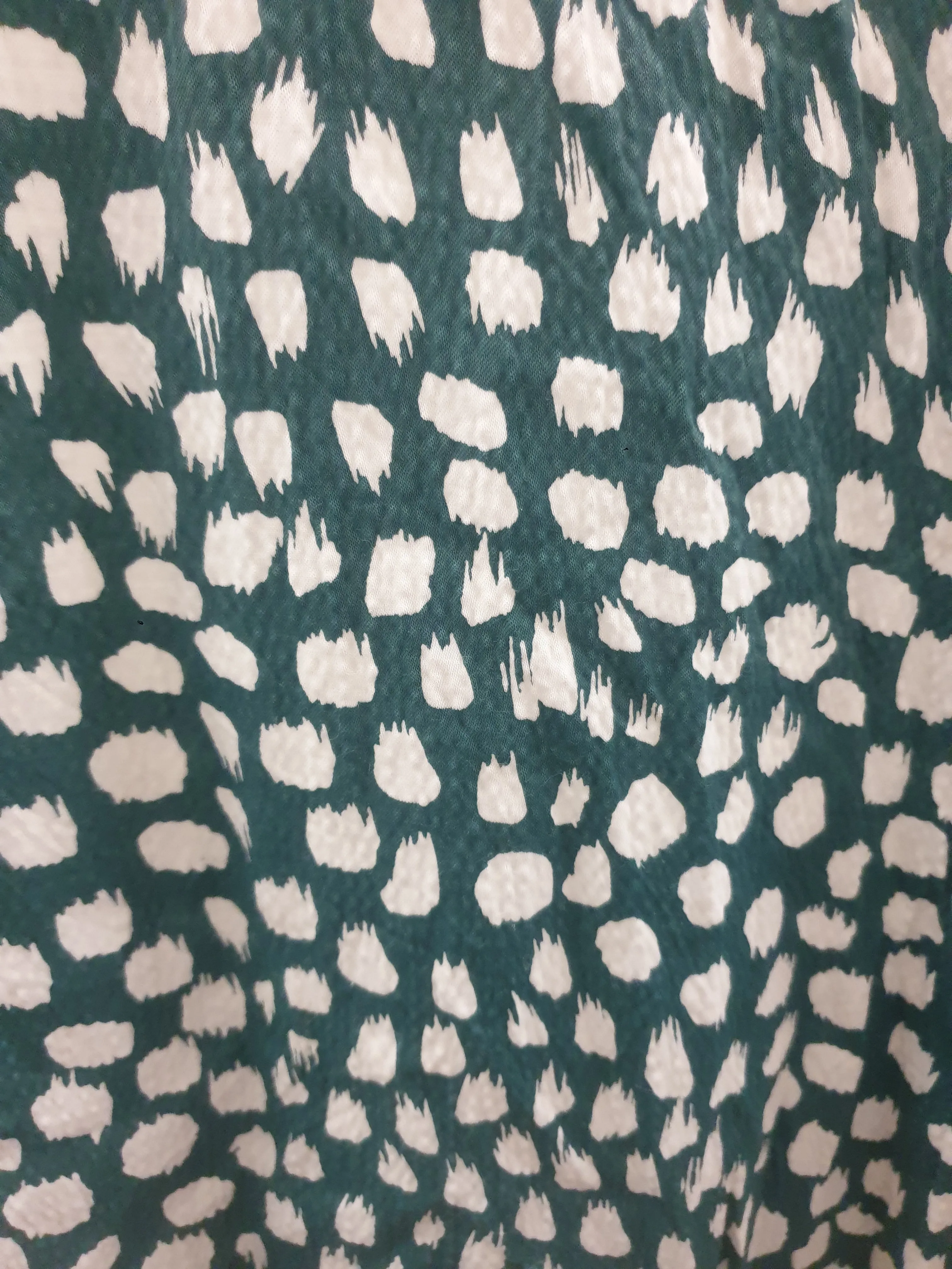 Cable Melbourne green print top size S