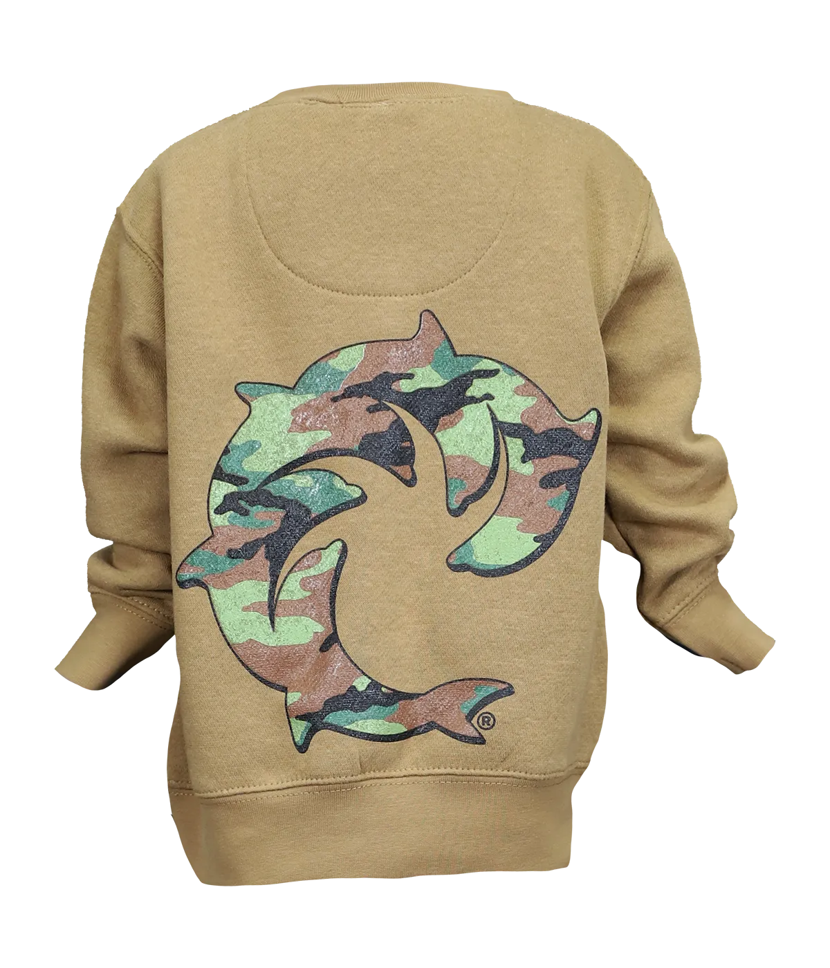 Camo Solid Toddler Crew Sweatshirt
