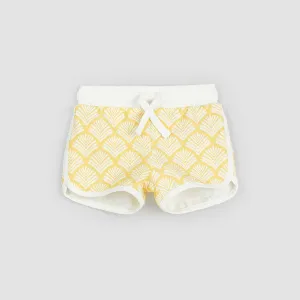 Canary Beachcomber Print Girls' Terry Shorts