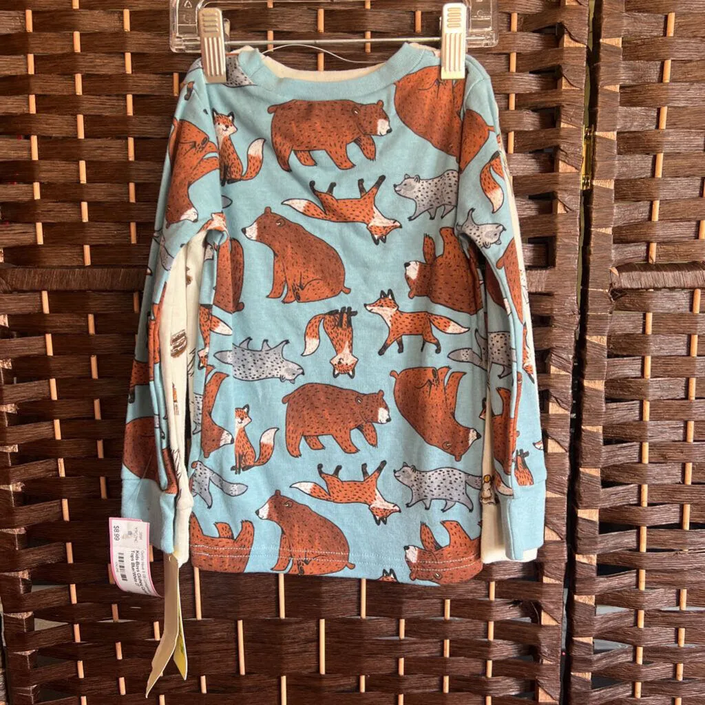 Carters,Blue/White,2T,2 Tops