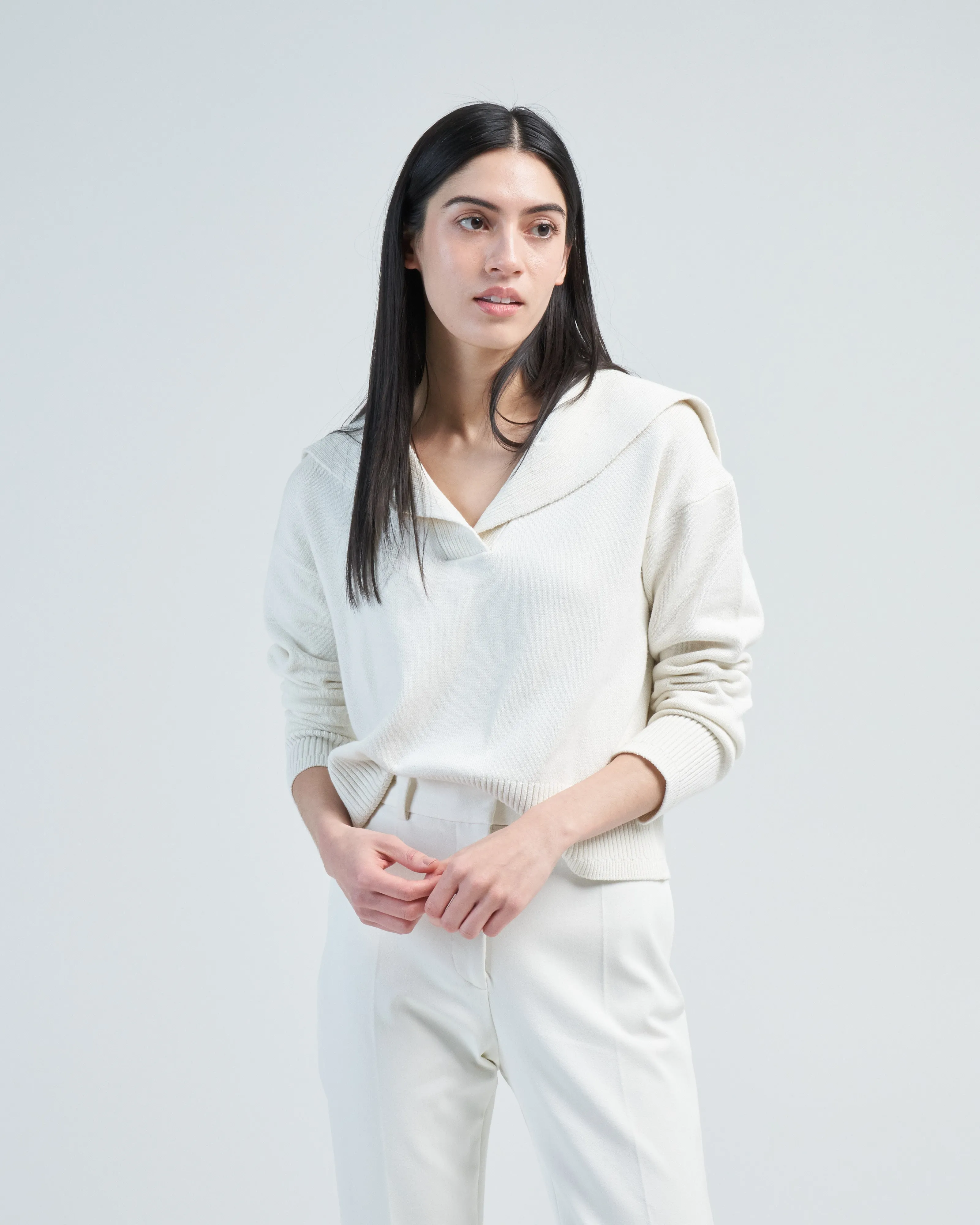 cashmere silk polo