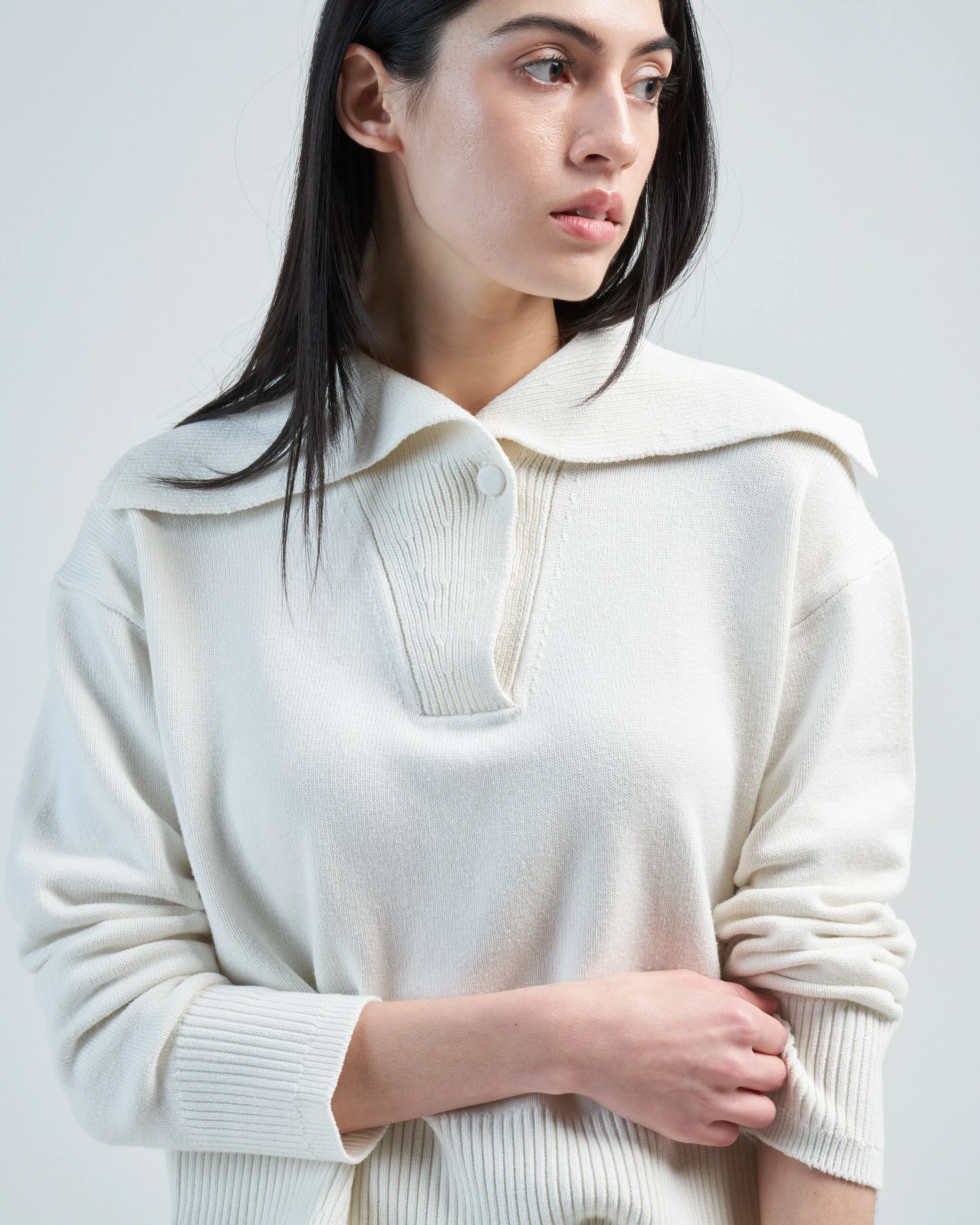 cashmere silk polo