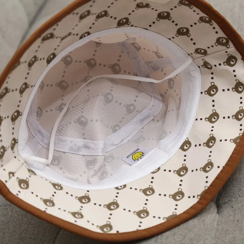 Casquette fashion 2025 / Fashion Bear Baby Hat Cotton Cartoon Kids Baseball Cap Infant Toddler Adjustable Snapback Hat бейсболка детская,кепка детская