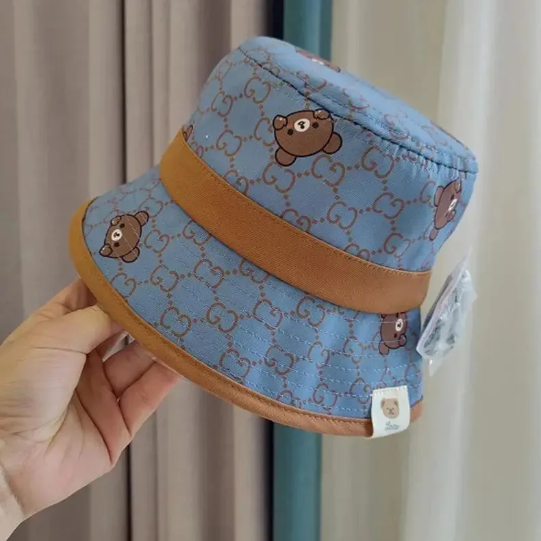 Casquette fashion 2025 / Fashion Bear Baby Hat Cotton Cartoon Kids Baseball Cap Infant Toddler Adjustable Snapback Hat бейсболка детская,кепка детская