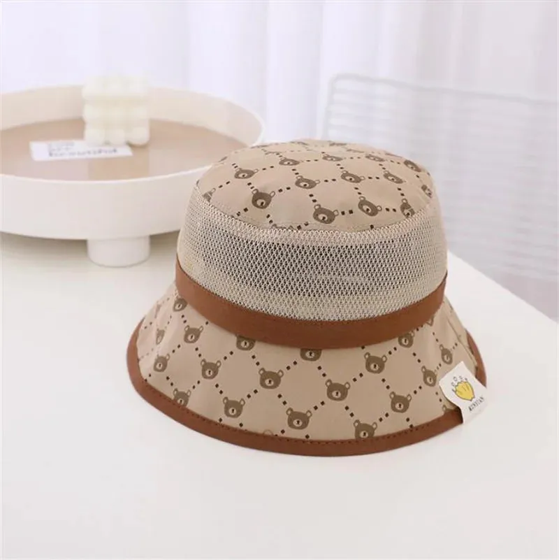 Casquette fashion 2025 / Fashion Bear Baby Hat Cotton Cartoon Kids Baseball Cap Infant Toddler Adjustable Snapback Hat бейсболка детская,кепка детская