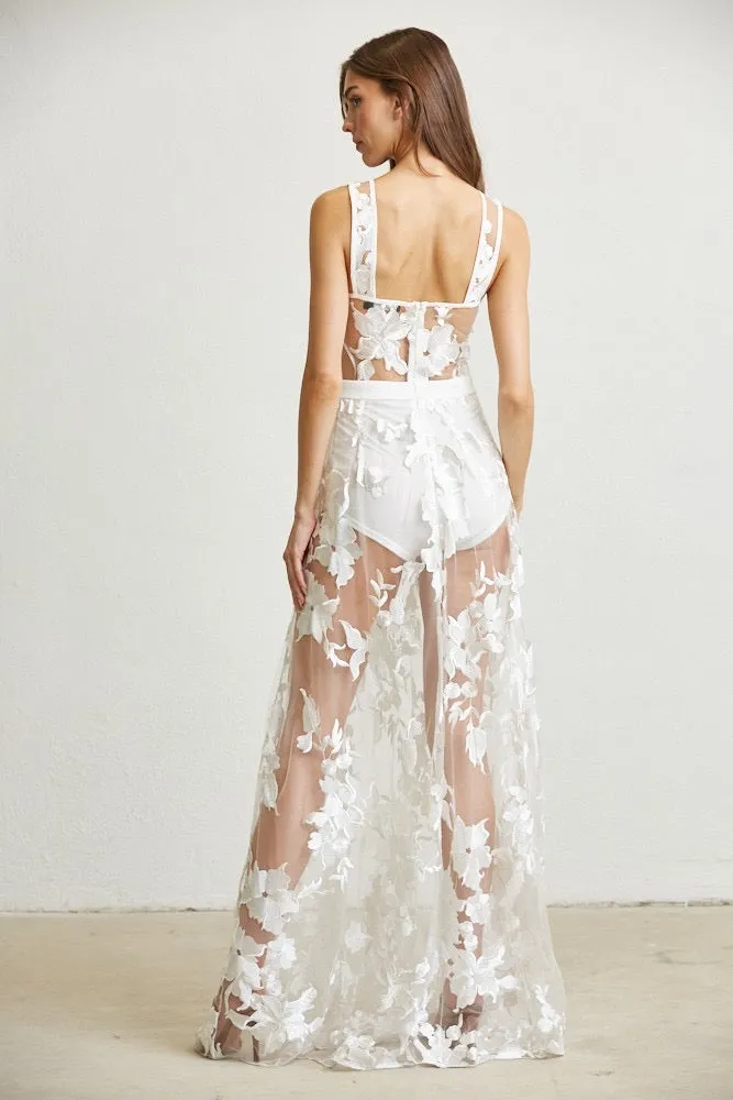 CAYMAN MAXI LACE DRESS 1136