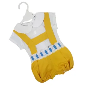 Ceyber Lemon And Blue Romper Set 3M