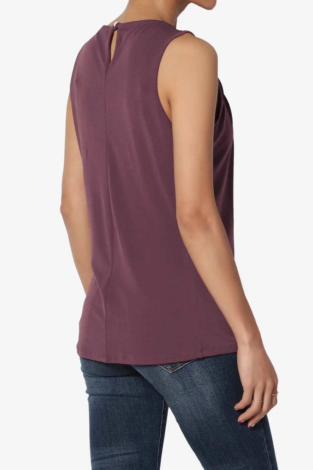Chaffee Pleat Neck Tank Top