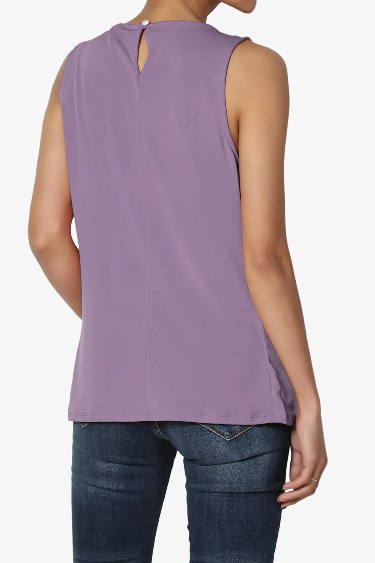 Chaffee Pleat Neck Tank Top