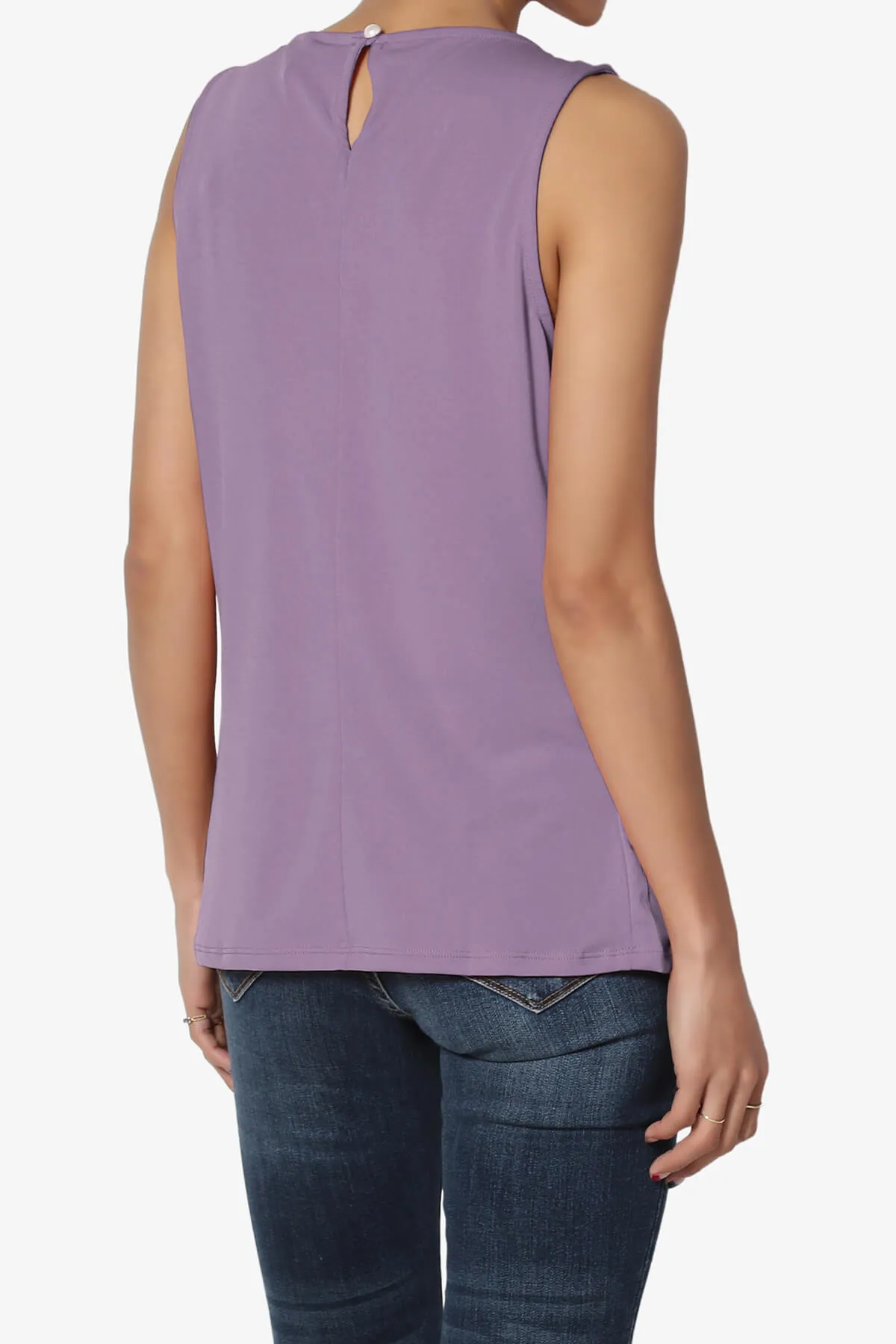 Chaffee Pleat Neck Tank Top