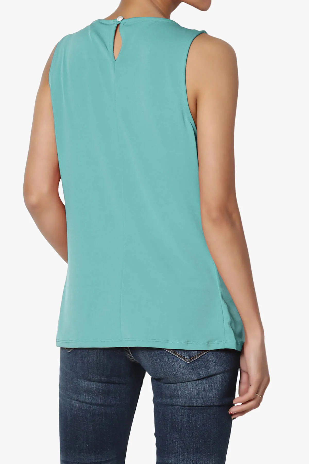 Chaffee Pleat Neck Tank Top