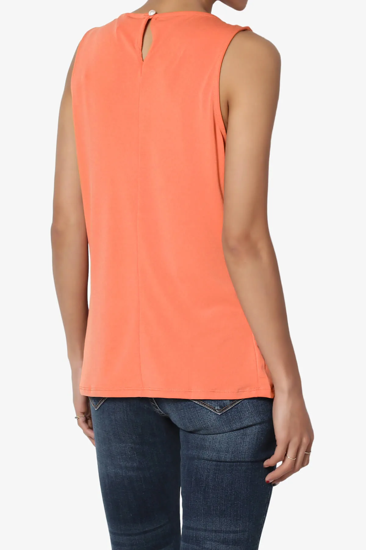 Chaffee Pleat Neck Tank Top