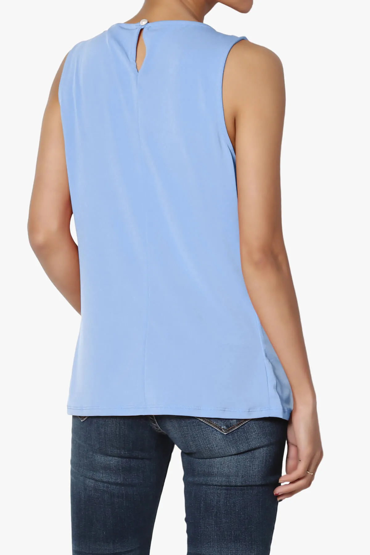 Chaffee Pleat Neck Tank Top