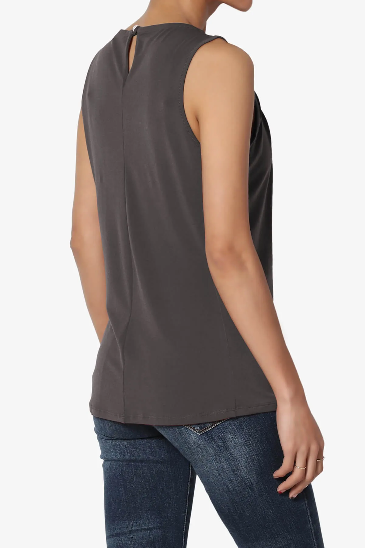 Chaffee Pleat Neck Tank Top