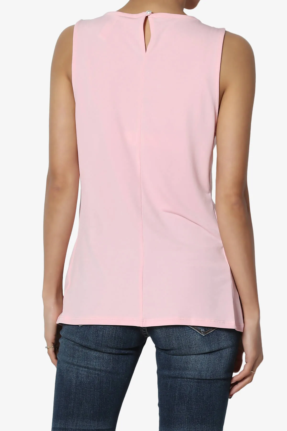 Chaffee Pleat Neck Tank Top