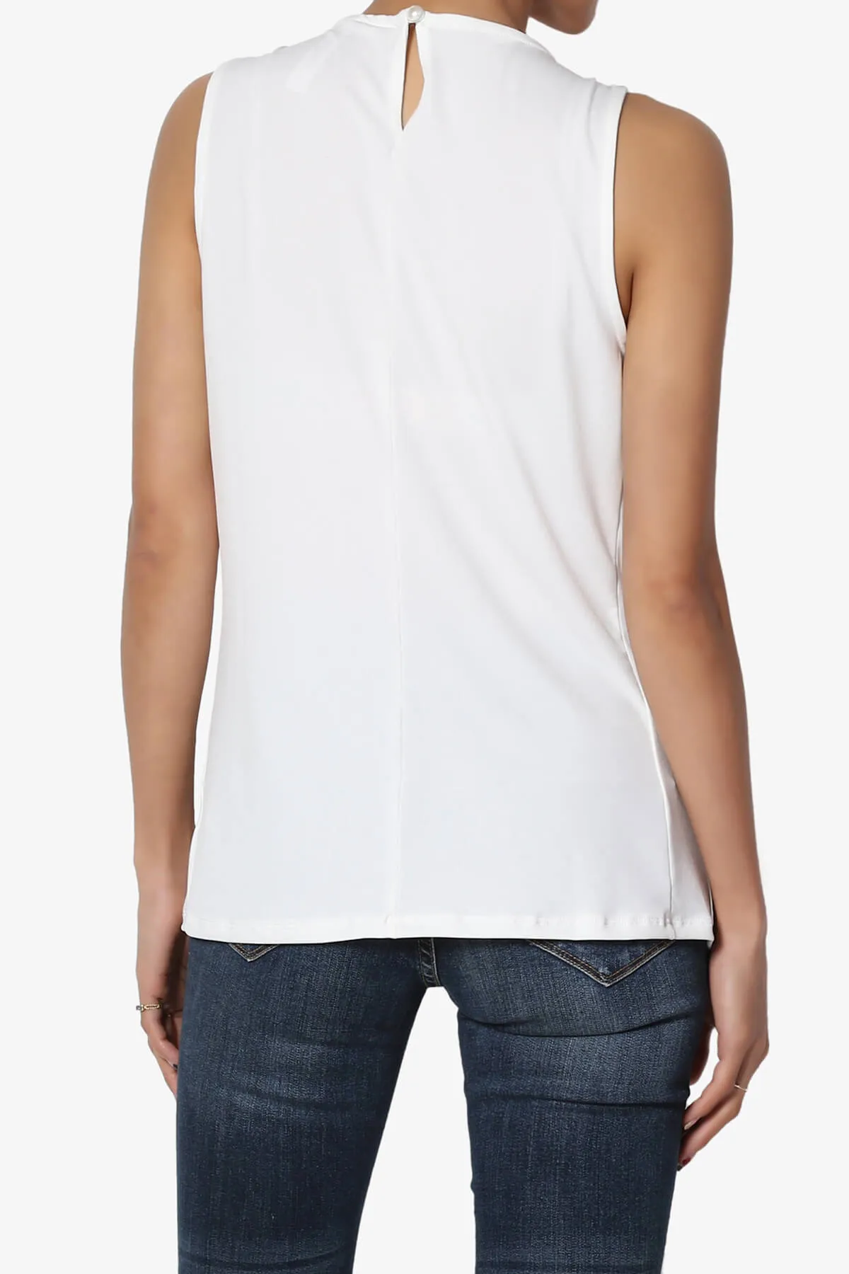 Chaffee Pleat Neck Tank Top