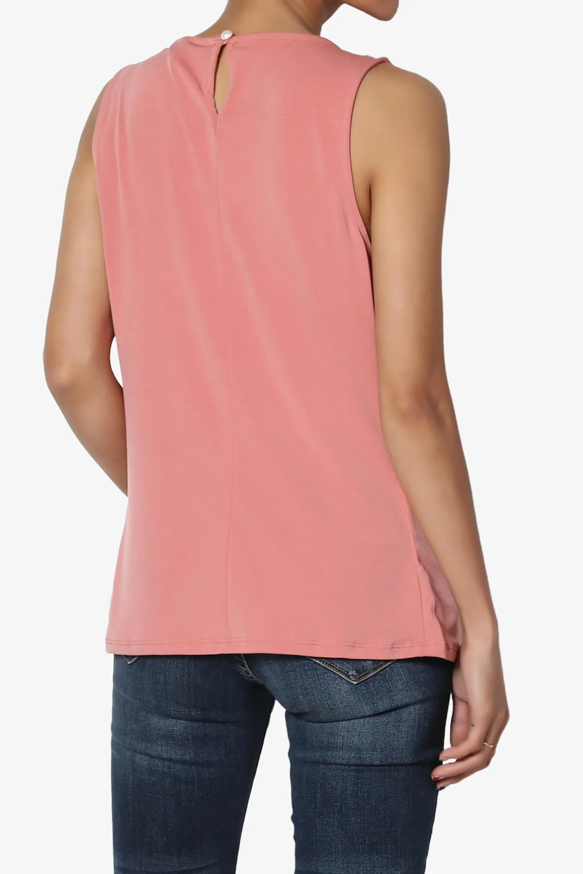 Chaffee Pleat Neck Tank Top