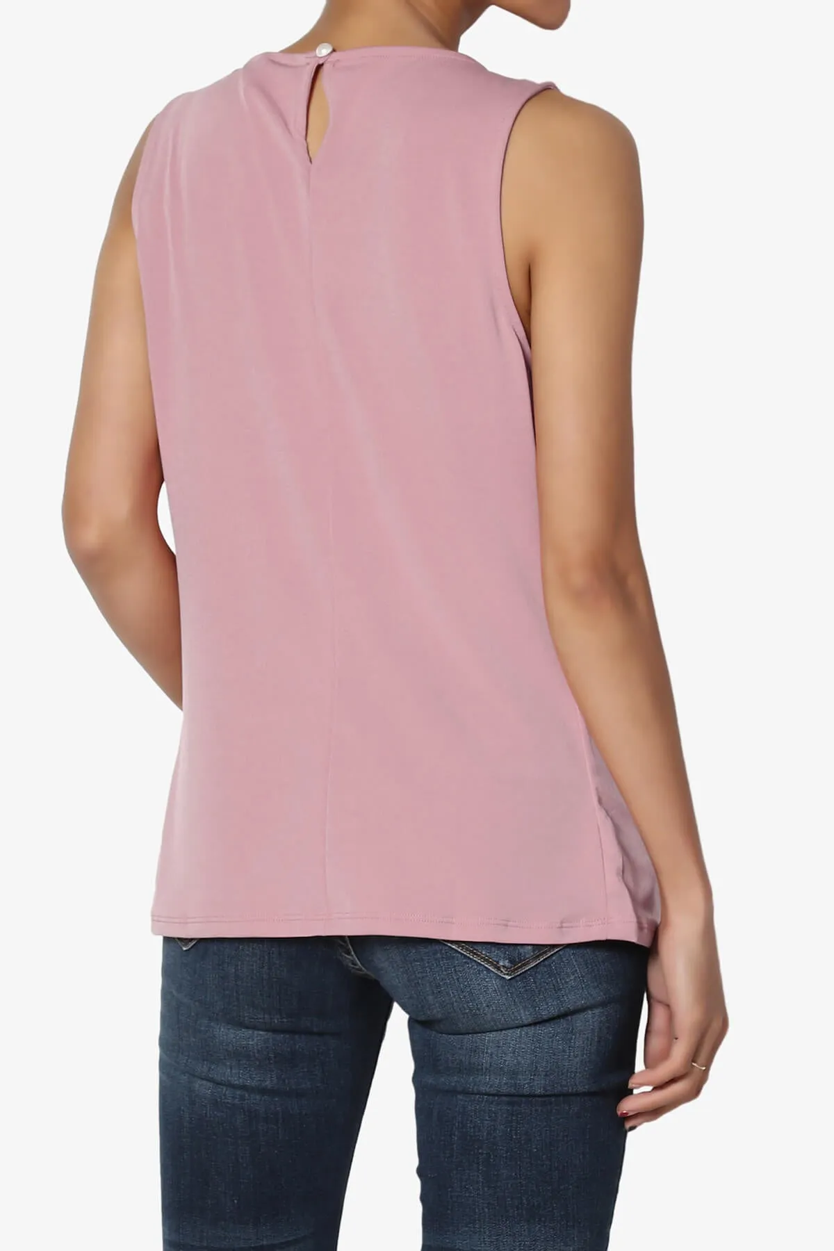 Chaffee Pleat Neck Tank Top