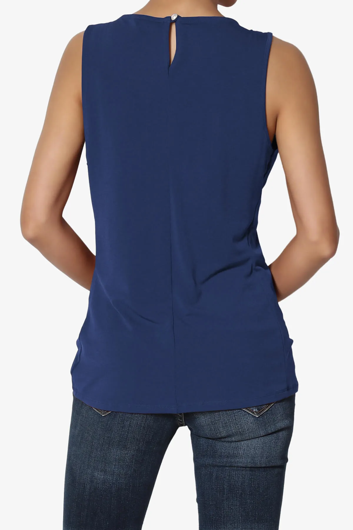Chaffee Pleat Neck Tank Top