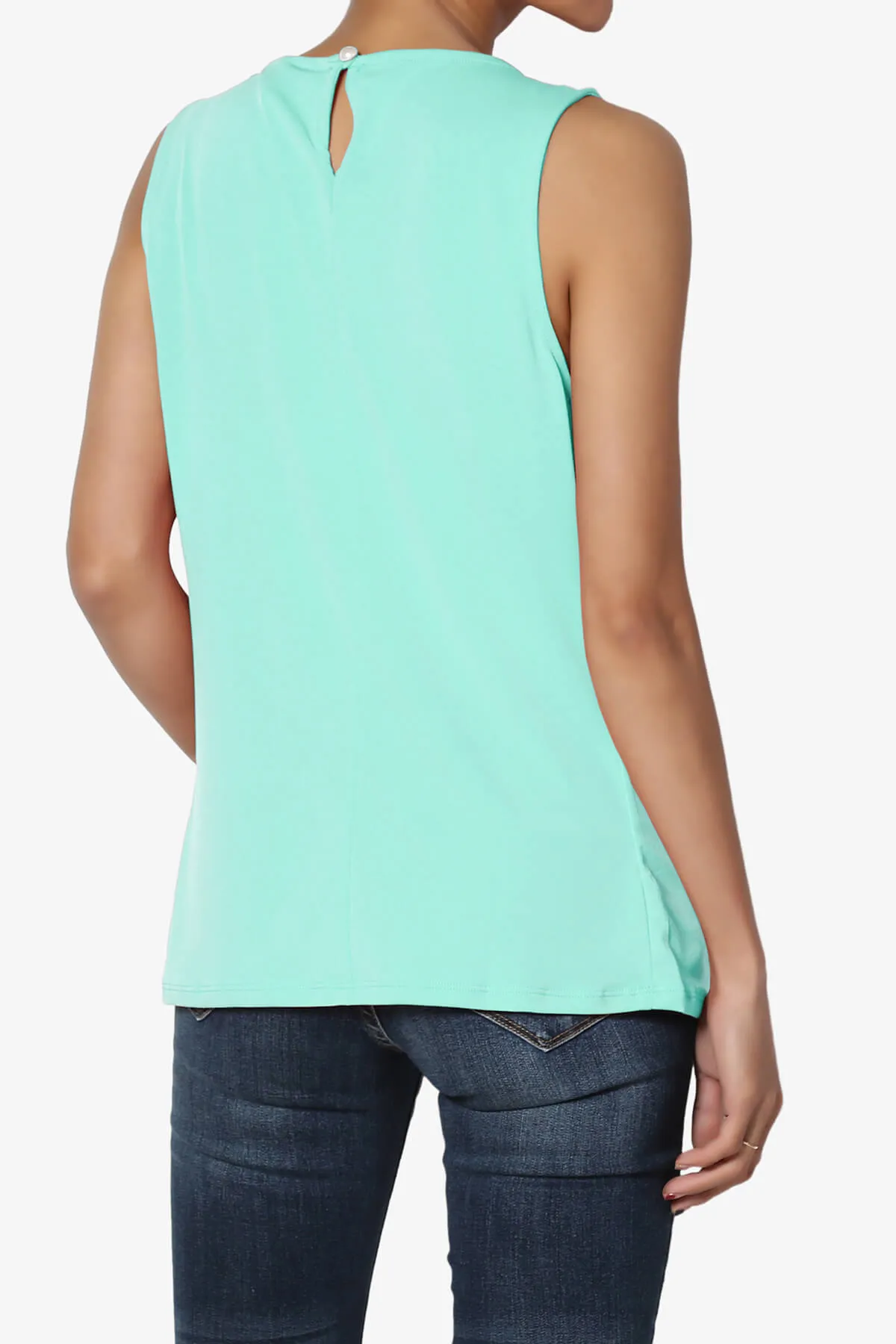 Chaffee Pleat Neck Tank Top