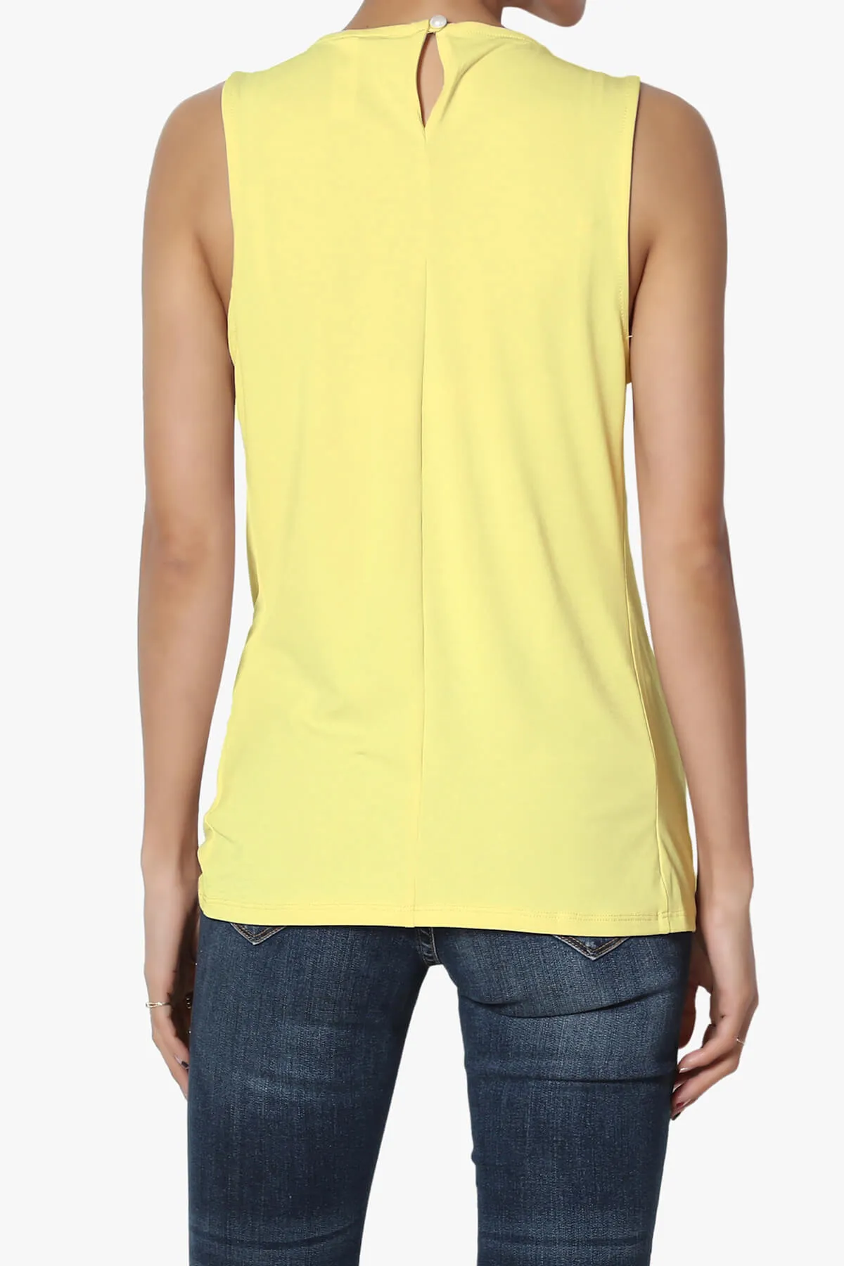 Chaffee Pleat Neck Tank Top