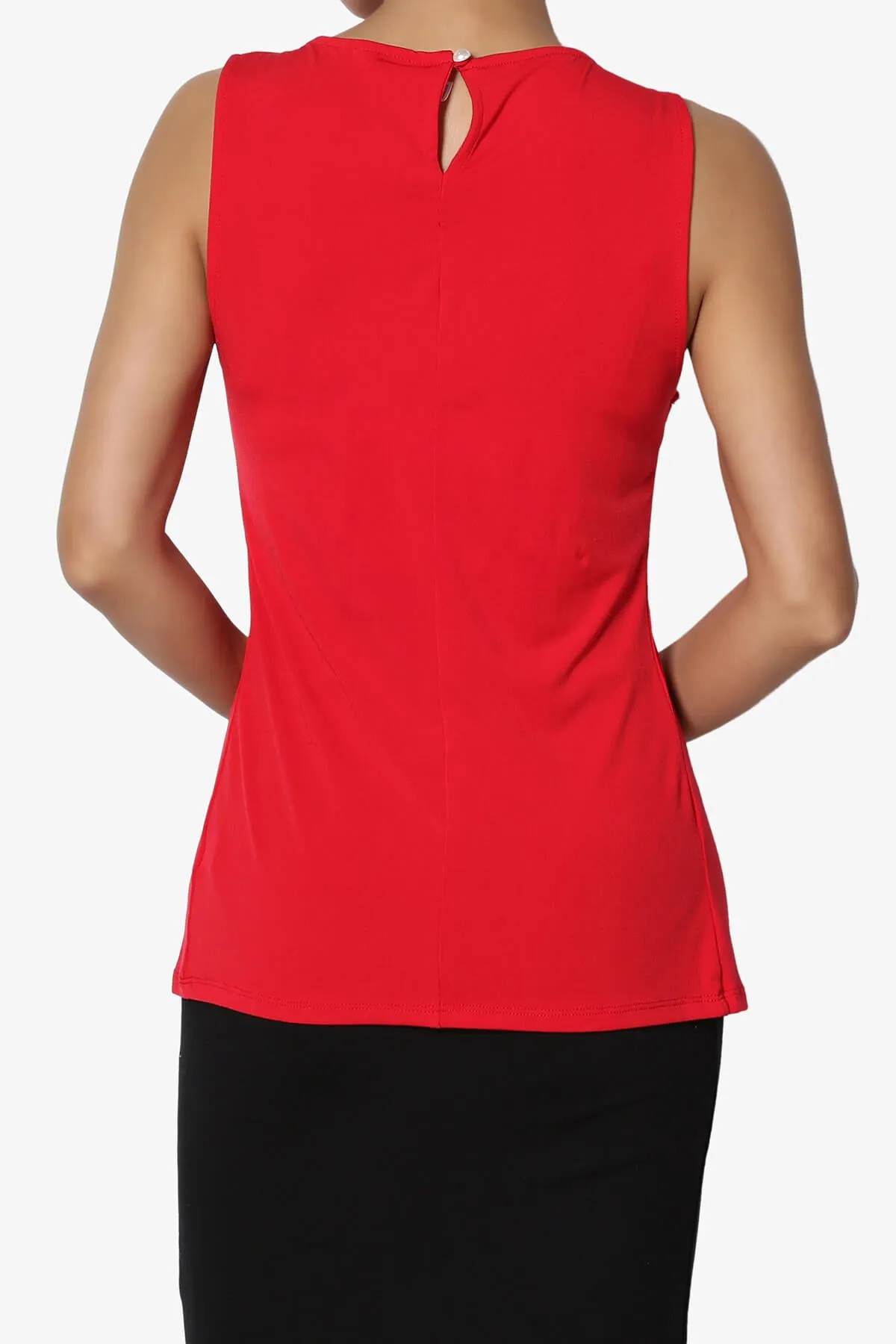 Chaffee Pleat Neck Tank Top