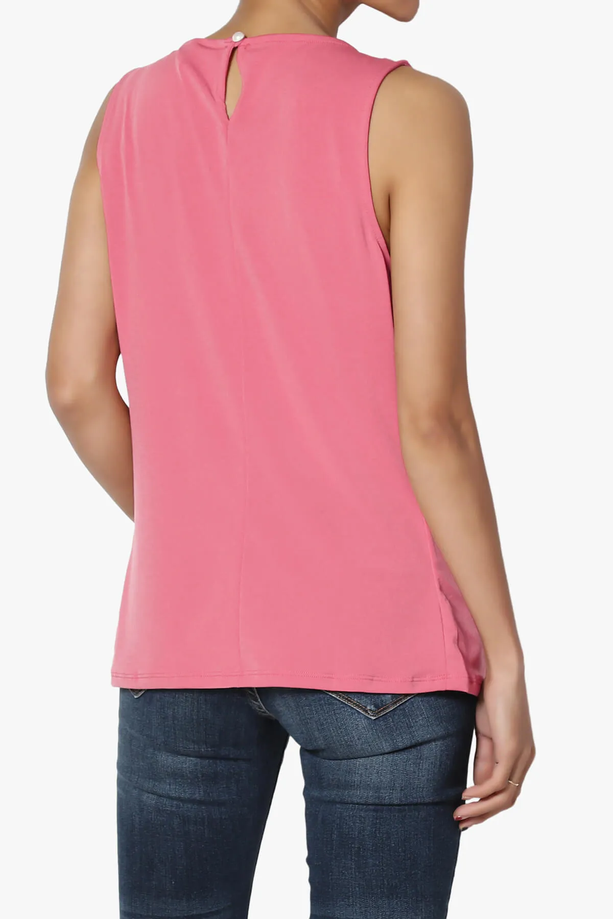 Chaffee Pleat Neck Tank Top