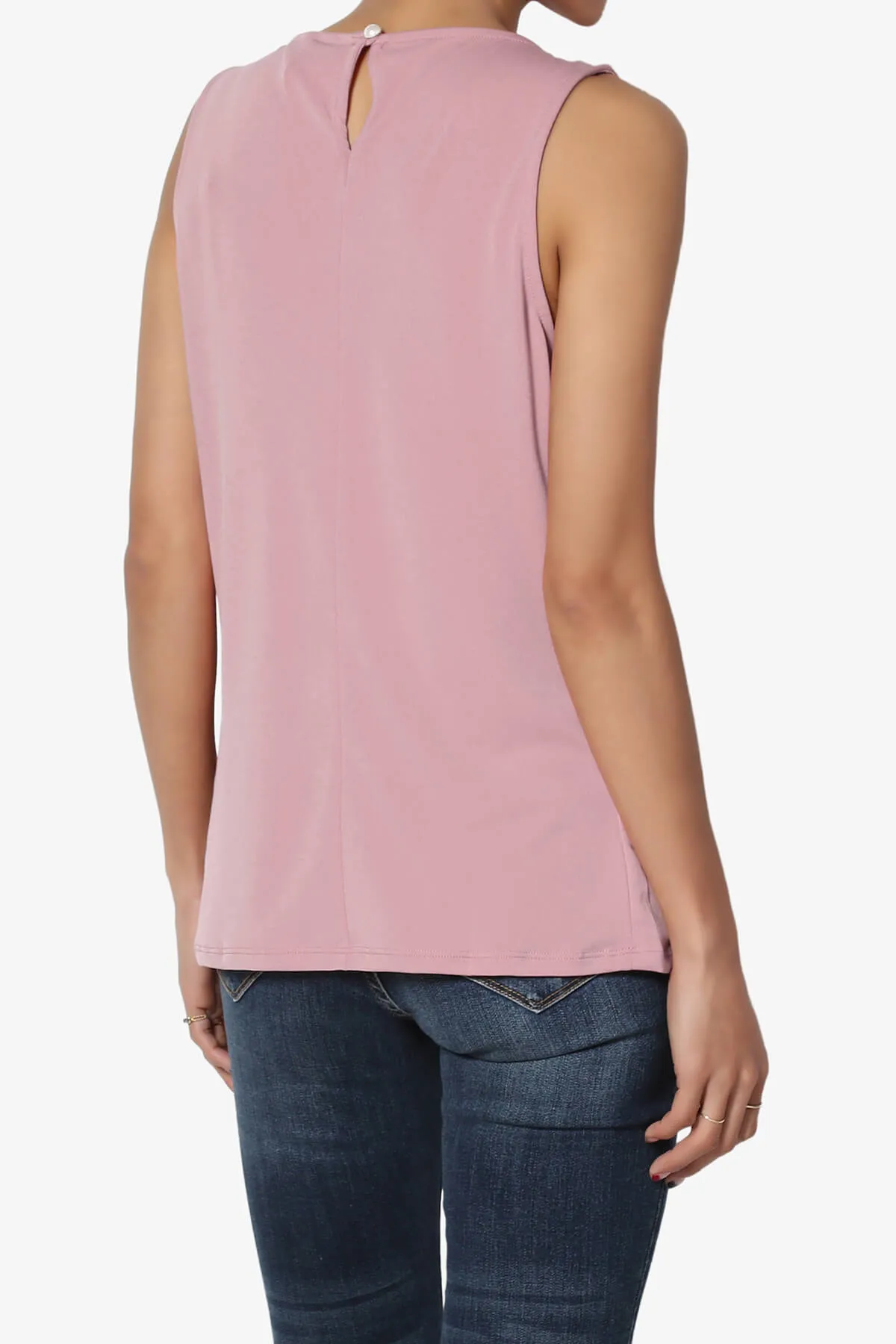 Chaffee Pleat Neck Tank Top