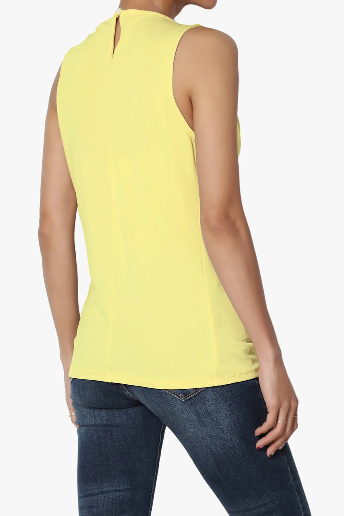 Chaffee Pleat Neck Tank Top
