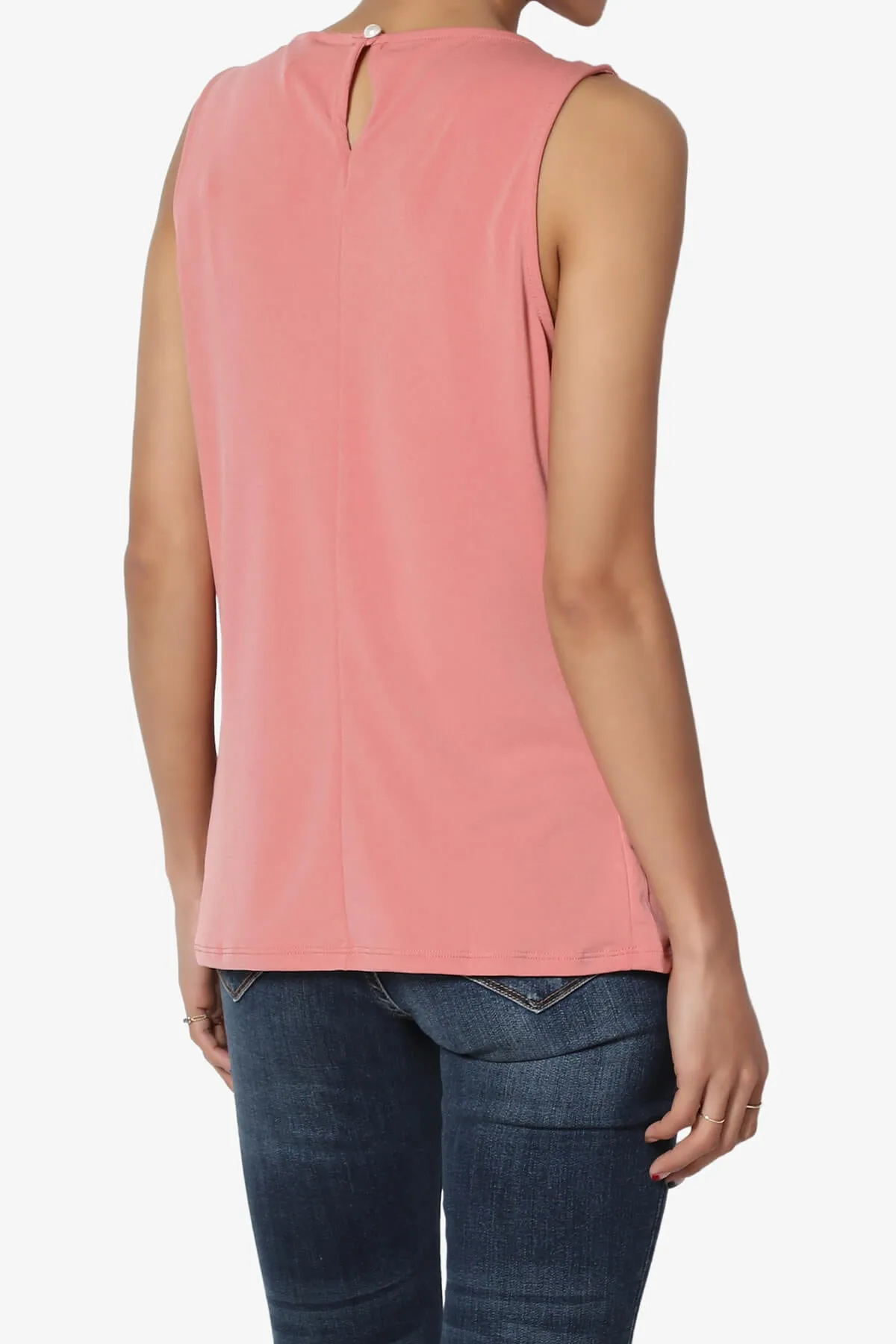 Chaffee Pleat Neck Tank Top