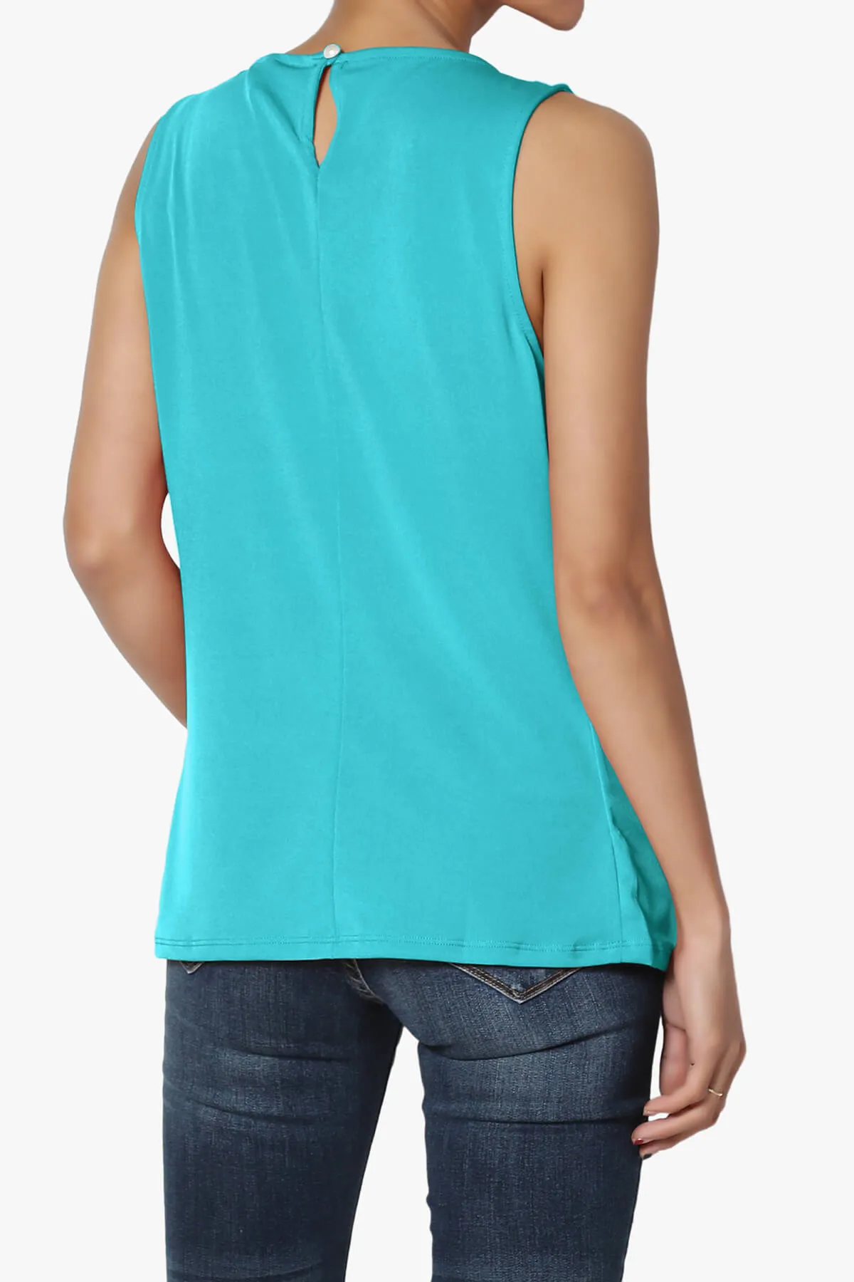 Chaffee Pleat Neck Tank Top